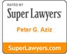 Rated By Super Lawyers Peter G. Aziz SuperLawyers.com